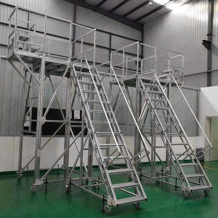 Aluminum Wheelbarrow Rolling Stairs